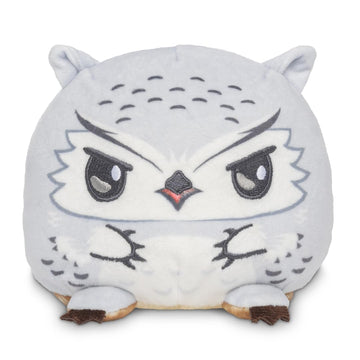 TeeTurtle Reversible Dungeons and Dragons Owlbear 4-Inch Two-Sided Flip Plush Toy with Embroidered Details - Cute Mini Collectible Plush for Kids
