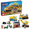 LEGO City Construction Trucks and Wrecking Ball Crane 60391 Building Toy Set for Toddler Kids Ages 4+, Includes 3 Construction Vehicles, an Abandoned