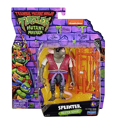 Teenage Mutant Ninja Turtles: Mutant Mayhem 4” Splinter Basic Action Figure by Playmates Toys