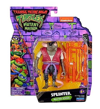 Teenage Mutant Ninja Turtles: Mutant Mayhem 4” Splinter Basic Action Figure by Playmates Toys