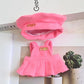 Doll Clothes for 17cm Dolls, Pink Premium Stylish Adorable Luxury Dolls Clothes Accessories ?No Doll Included?