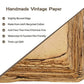 Wanderings Handmade Vintage Deckle Edge Blank Paper with Slightly Burned Edge - 5.8" x 8.3" (A5) - Package of 50 Recycled Paper for Writers