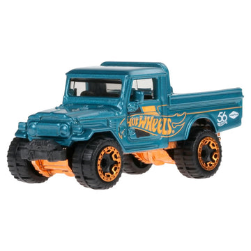 Hot Wheels Collectible Die-Cast Vehicle - Toyota Land Cruiser Sport Utility Car - Teal and Gold - HDH54-2/6