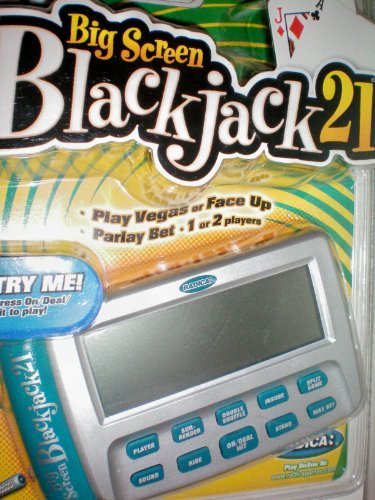 Big Screen Blackjack 21 -- Big Screen Blackjack21 -- Play Vegas or Face Up -- Parlay Bet -- 1 or 2 Players by Radica