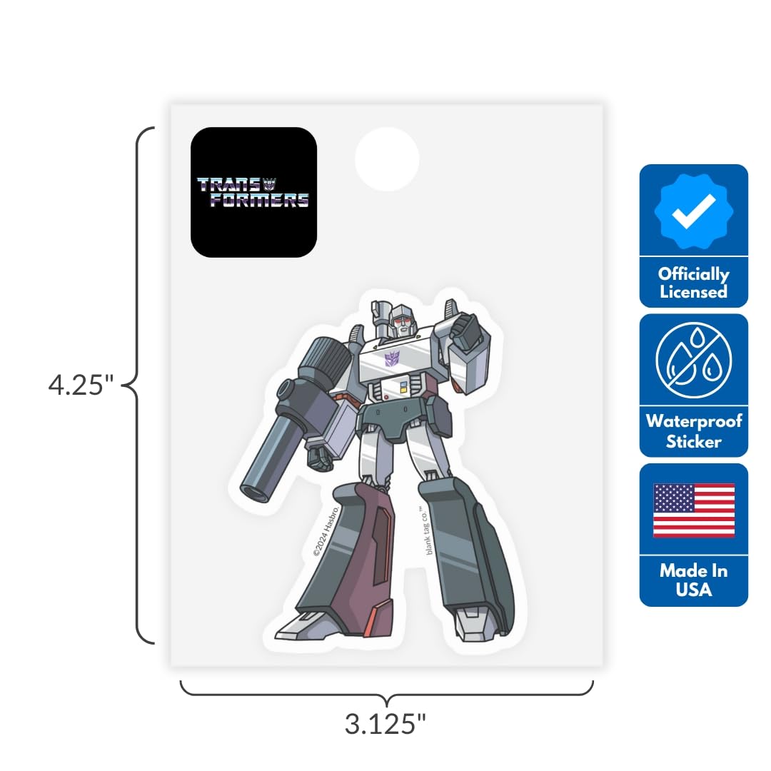 Transformers® 3-Pack Sticker Bundle - Waterproof Stickers for Water Bottles and Laptops (3-Pack)