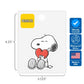 Peanuts® (Snoopy) Heartfelt 3-Pack Sticker Bundle - Waterproof Stickers for Water Bottles and Laptops, Gift for Her