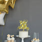 Sodasos Mirror acrylic Happy 50th Anniversary Cake Topper Wedding Happy Anniversary Cake Topper for Wedding Anniversary Party Cake Decorations Dessert