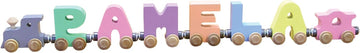 Maple Landmark 6 Letter Pastel NameTrain - Made in USA