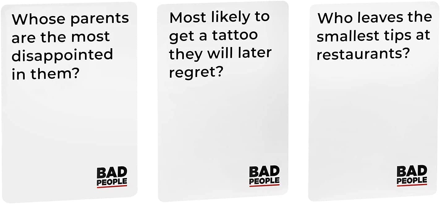 BAD PEOPLE - After Dark Expansion Pack | Hilarious Adult Card Game Add-On for Friends & Game Night, Funny Conversation & Icebreaker Board Game