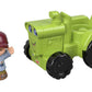 Fisher-Price Little People Toddler Toy Helpful Harvester Tractor, Farm Vehicle & Figure Set for Preschool Pretend Play Kids Ages 1+ Years