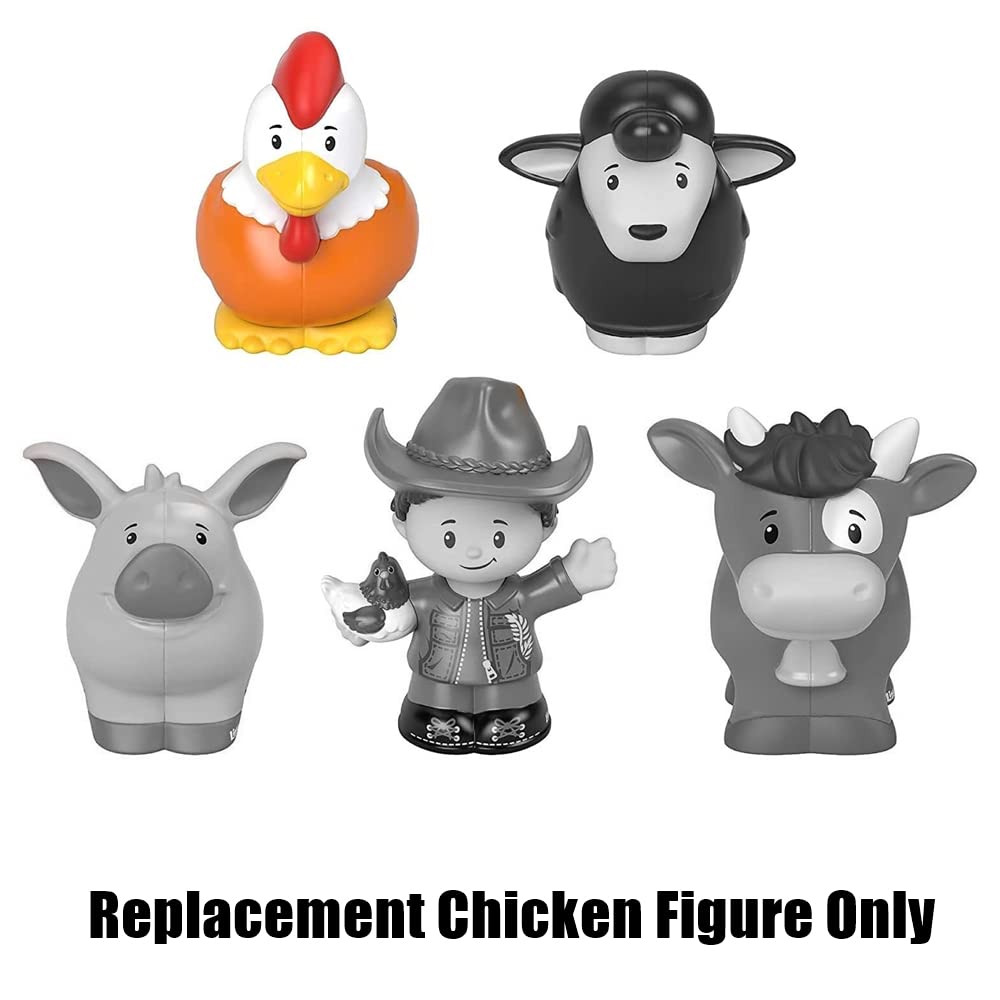 Fisher-Price Replacement Part Little People Farmer and Animals Playset GNM36 - Replacement Chicken - Rooster Figure