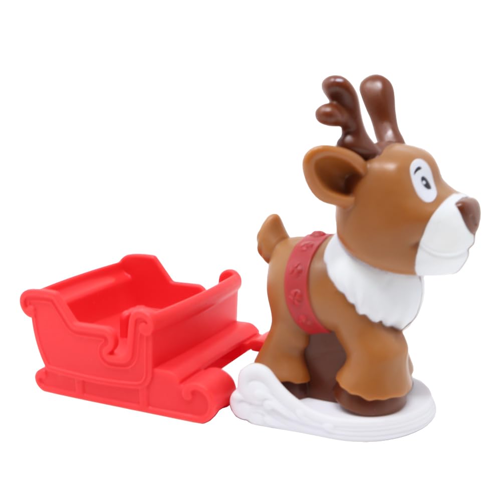 Fisher-Price Replacement Parts for Collectible Little People Holiday Christmas Santa's Village Playset HGP72 - Replacement Santa's Sleigh and Reindeer