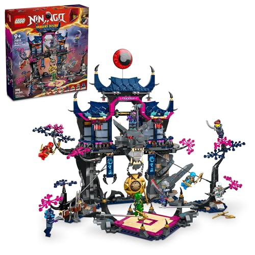LEGO Ninjago Wolf Mask Shadow Dojo Building Toy - Pretend Play Ninja Figures & Playset - Toys for Boys & Girls, Ages 9+ Years - W/ 8 Minifigures -