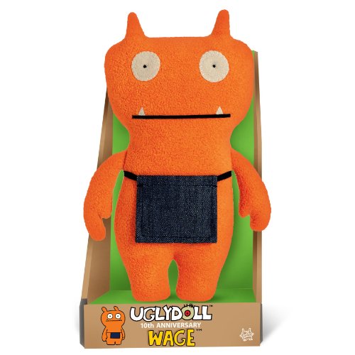 UglyDoll 10th Anniversary Wage 9" Plush Doll (Orange with Black Accents)