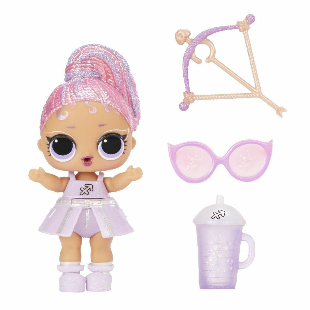 L.O.L. Surprise! Present Surprise Series 2, Glitter Star Sign Doll with 8 Surprises - Colorful Fun Collectible Doll Playset with Doll Accessories