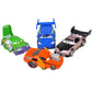 Movie Car Toys Racing Clan Wingo Slug DJ Boust Metal Diecast Car Kids Toy (Racing Party 5Pcs)
