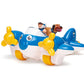 Wow Toys Police Plane Pete - Friction Powered Toy Plane with Pilot & Police Figures | No Batteries, Durable Preschool Vehicle for Toddlers Ages 1-5