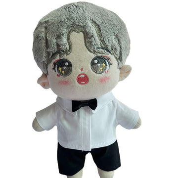 niannyyhouse 10cm 15cm 20cm Plush Doll Clothes Solid Shirt Soft Stuffed Plush Toy Dress Up Accessories (a2, 10cm)