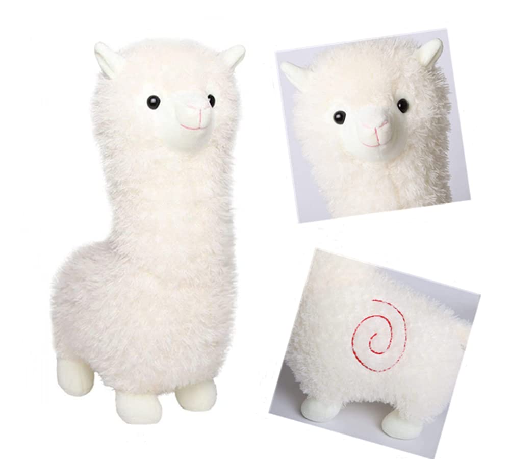 JOSON Alpaca Plush Toy, Super Cute Camel Stuffed Animal Pillow for Birthday, Christmas, Valentine's Day Gift (18 inch White)