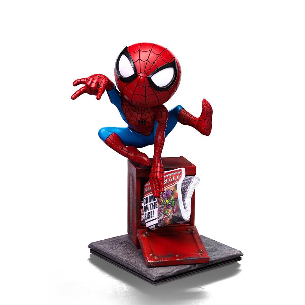 Iron Studios Marvel Spider Man Statue - Minico PVC Classic Statue, 6.5 Inch