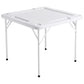 VEVOR Mahjong Table, Square 4 Player Folding Card Table with 4 Cup Holders & 4 Chip Trays, Portable Domino Game Table with 1 Set of Dominoes