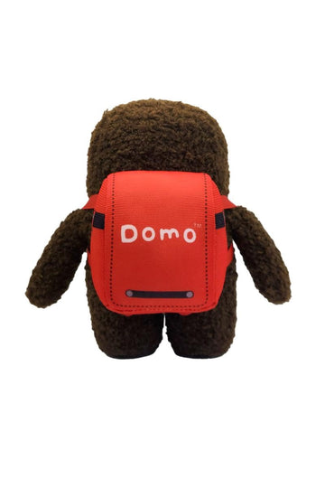 Domo 6.5 Inch Plush with Backpack - Official Collectible Soft Toy, Cute Stuffed Figure for Fans & Collectors, Desk Decor & Gift Idea