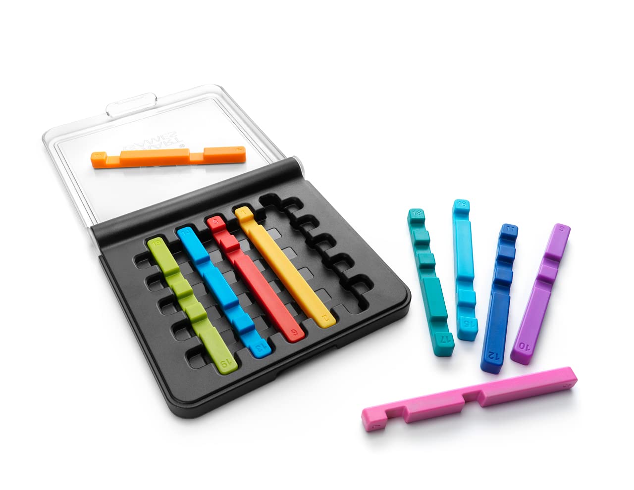 SmartGames IQ Stixx Stacking Travel Game with 120 Challenges for Ages 7 - Adult