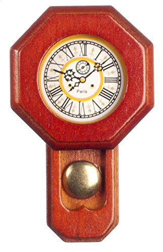 Dollhouse Miniature 1:12 Scale Antique Wall Clock #G7070