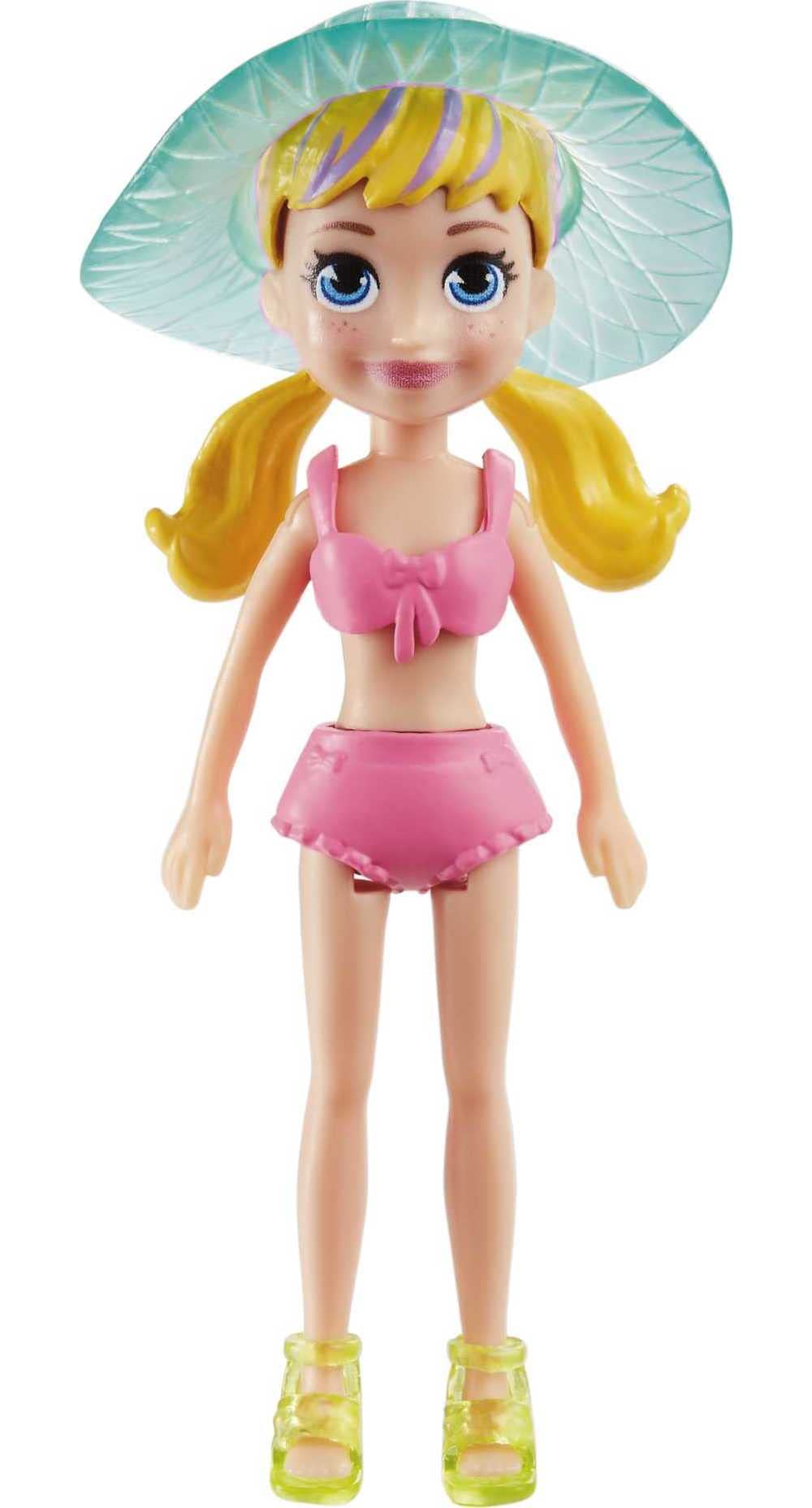 Polly Pocket Playset Fashion Pack Tropical Beach Fun Surprise Element for Girls Ages 4 and Up