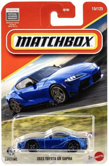 Matchbox 2023 Toyota GR Supra [Blue] 15/125, 1:64 Scale Diecast Toy Vehicle