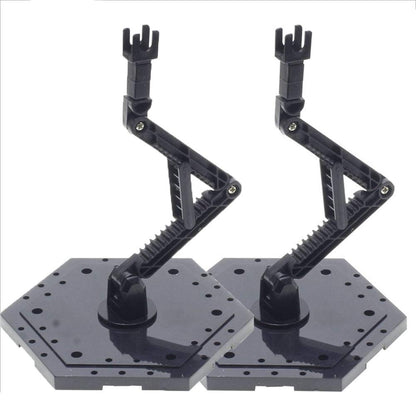 Bioristar HG RG Hobby Action Base Model Stand Hobby Display Stand Pack of 2 (1/144 Scale) (2pcs Black)