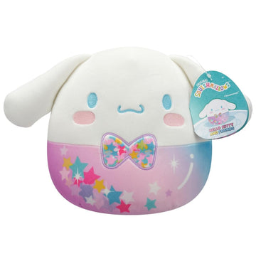 Squishmallows Hello Kitty and Friends Cinnamoroll Plush, 8 Inch, Stars and Bowtie Design