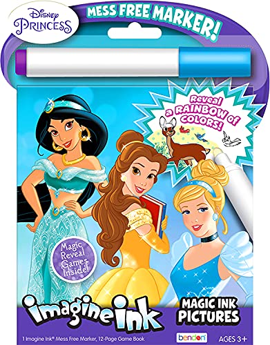 Disney Princess Coloring Book and Sticker Activity Set for Kids - Bundle with Princess Books, Princess Imagine Ink, Stickers, and More - Featuring