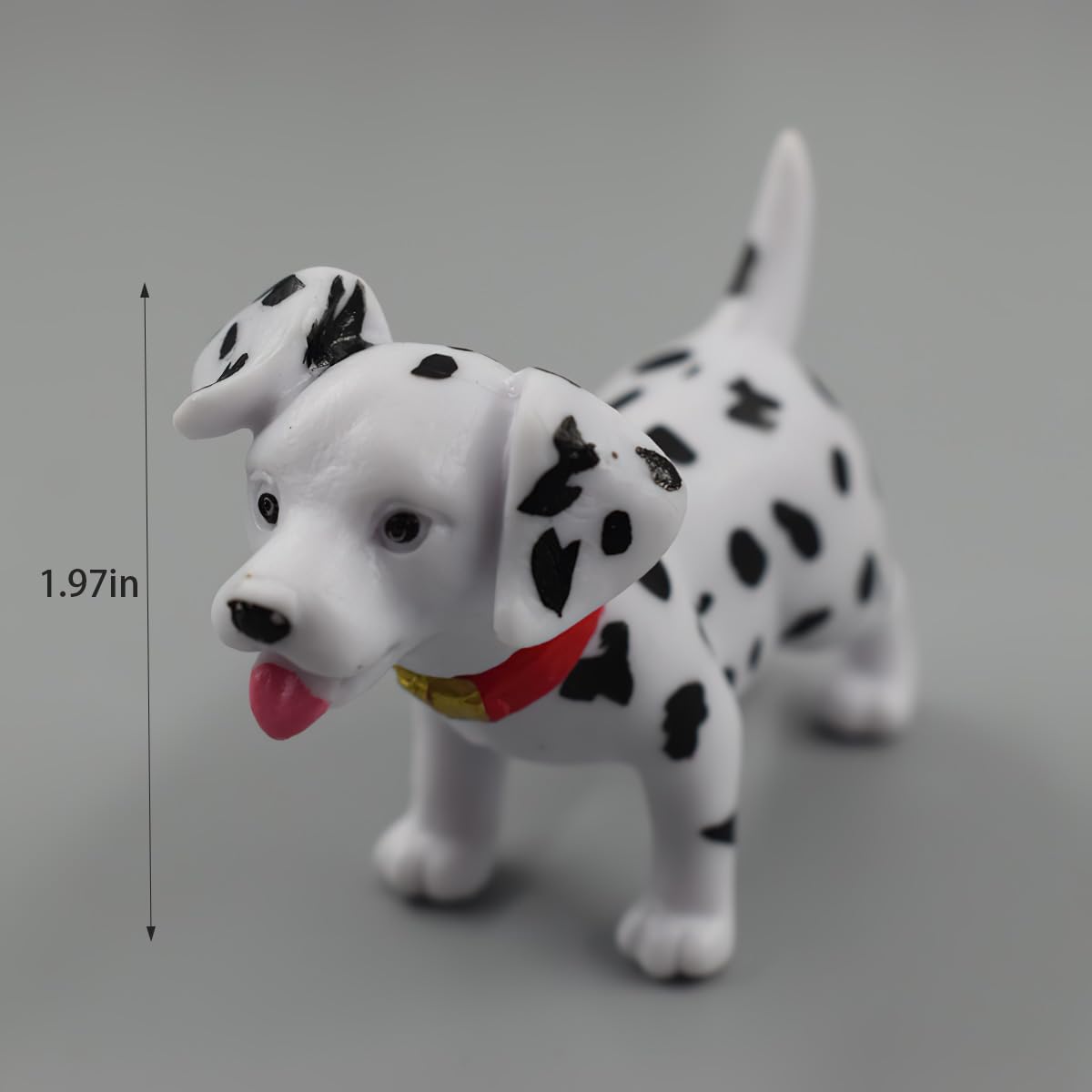 Lynkaye Mini Dog Figures,Resin Dollhouse Animal Figure for Dashboard Decorations,Office Home Desk Decorations,Car Ornament Interior Decors Rearview