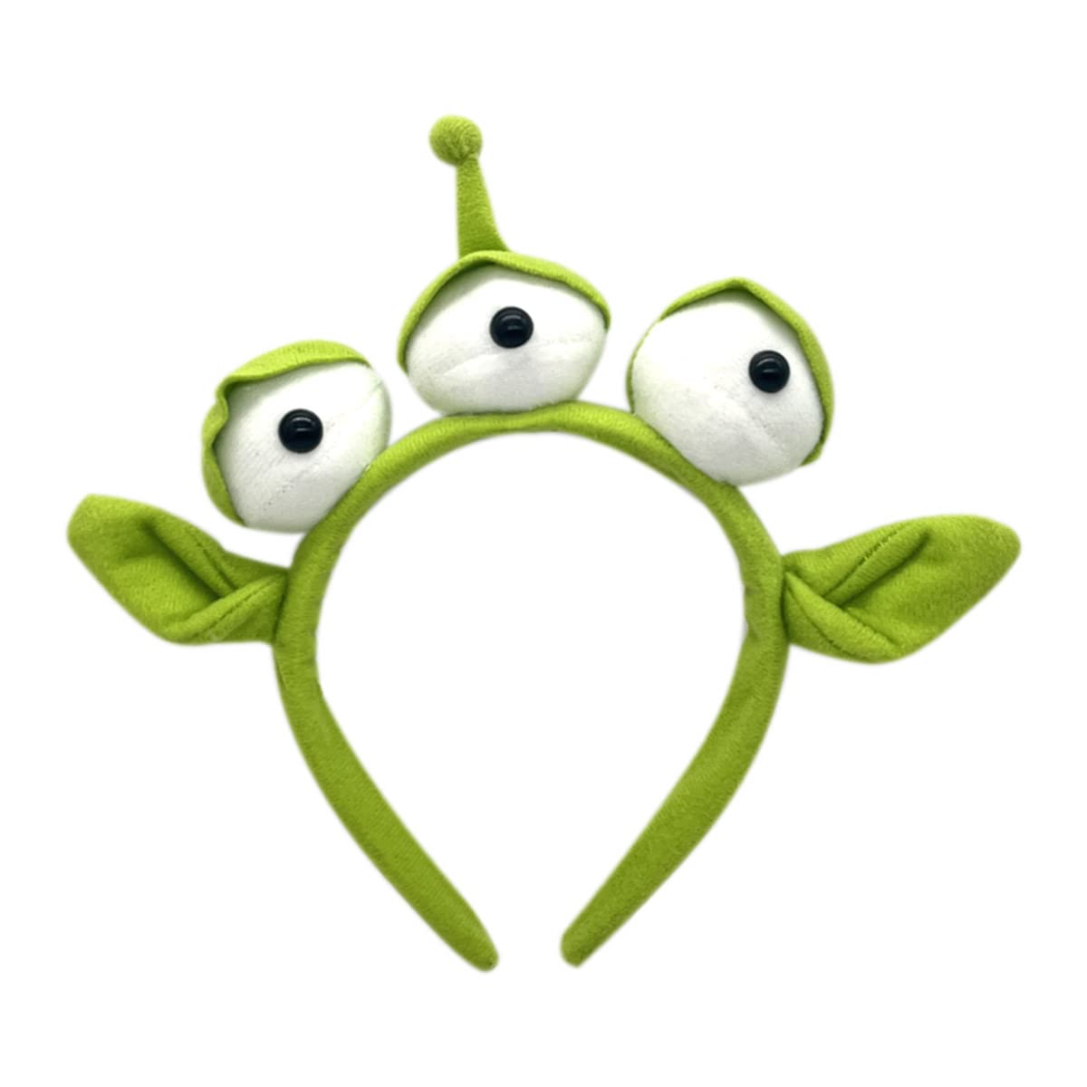 CHAOYUN 1PCS Green Toy Story Alien Headband Stretchy Plushy Three-eyed
