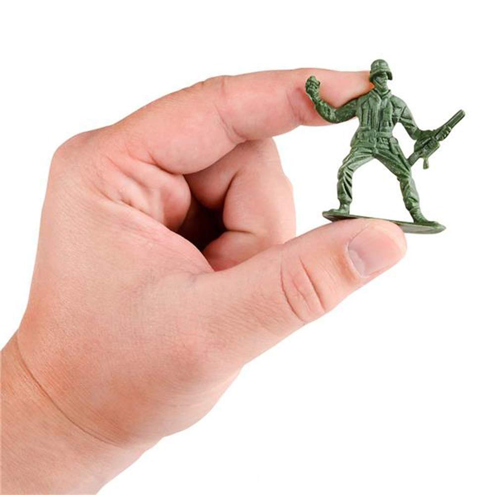 ArtCreativity Little Green Army Men Toy Soldiers, Bulk Pack of 144 Military Toys Figurines, Plastic Army Guys Playset, Action Figures in Assorted