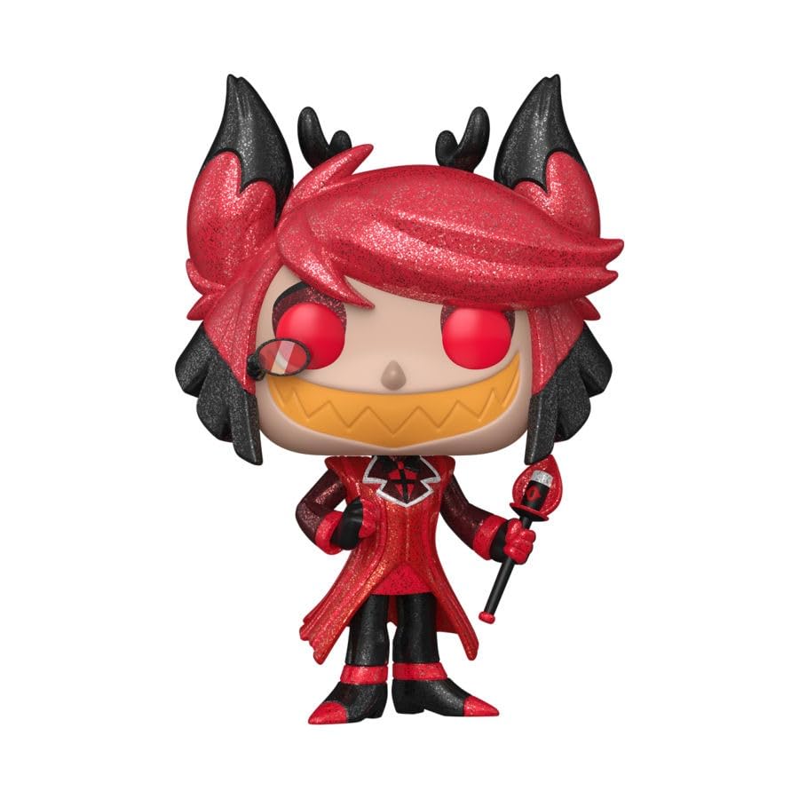 Funko Pop! Animation Hazbin Hotel Alastor Diamond Glitter Exclusive Vinyl Figure #2242, 5.1 Inches