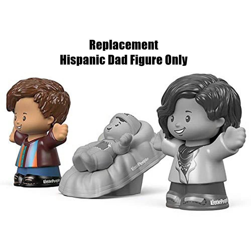 Replacement Part for Fisher-Price Little People Big Helpers Family - FTL14 ~ Replacement Hispanic Dad Figure ~ Brown Hair