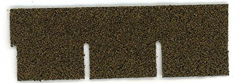 Dollhouse Miniature Roofing Brown Square Asphalt Shingles