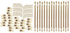 Dollhouse Miniature 1:12 Scale Stair Rod Set