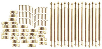 Dollhouse Miniature 1:12 Scale Stair Rod Set