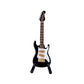 Dselvgvu Wooden Miniature Electric Guitar with Stand and Case Mini Musical Instrument Electric Guitar Replica Collectible Figurines Model Home