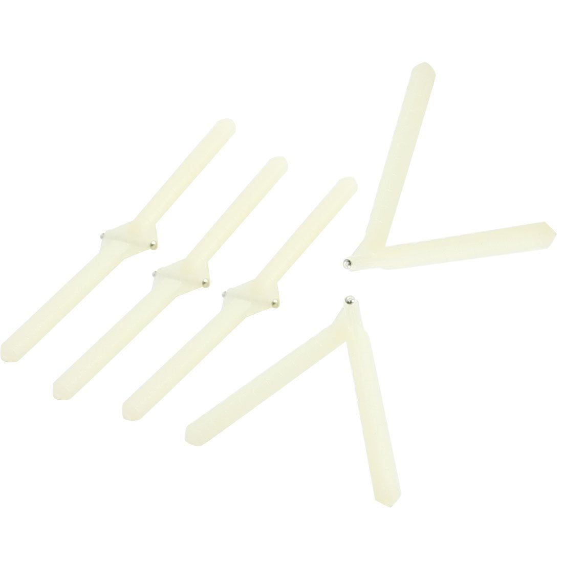 uxcell 5pcs Folding White Nylon Pivot Hinges Pin 63x12x4.5mm for RC Plane