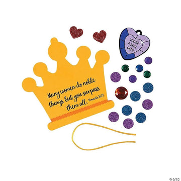 Fun Express Religious Mother's Day Ornament Craft Kit - Makes 12 - DIY Craft Gifts for Kids and Sunday School Activities