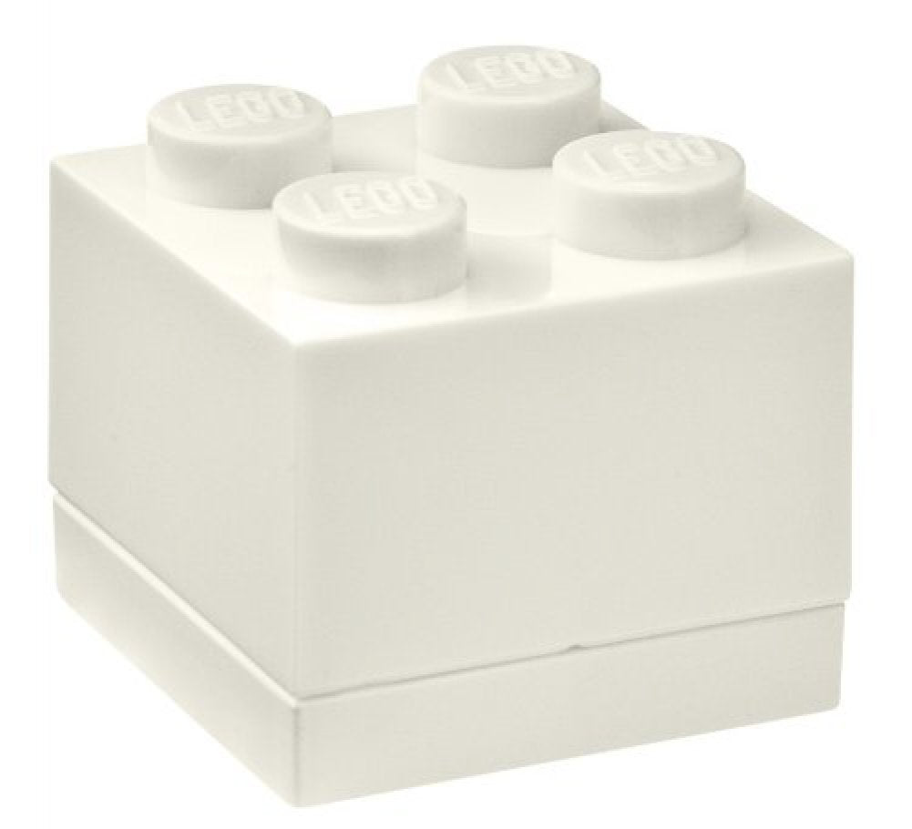 Room Copenhagen, LEGO Mini Box - 1.8 x 1.8 x 1.7 in - Brick 4, White