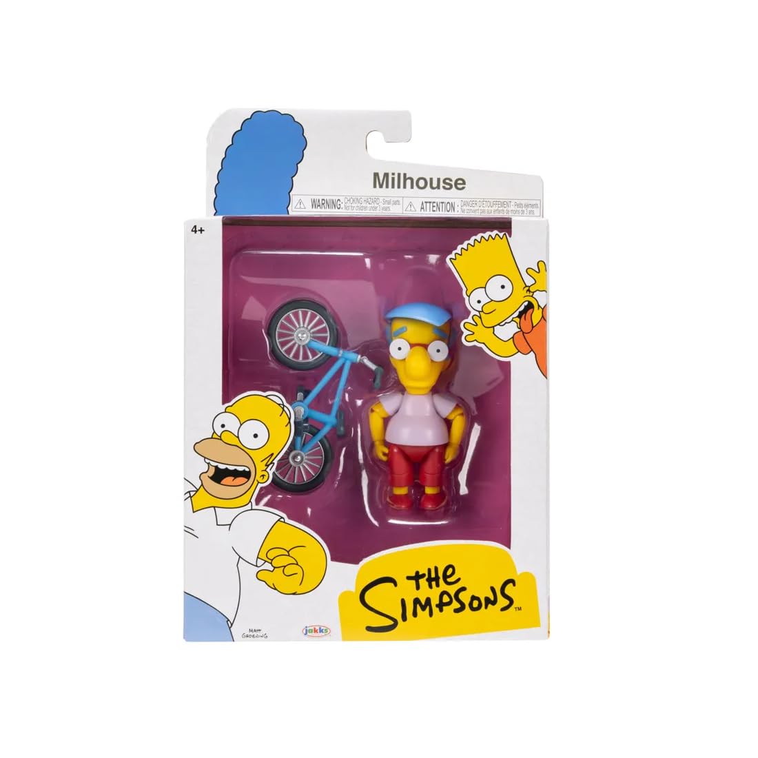 The Simpsons 5" Action Figure Milhouse with Bicycle Wave #3