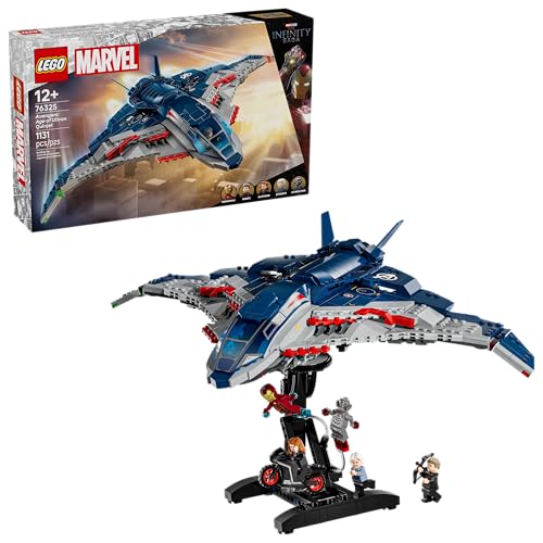 LEGO Marvel Avengers: Age of Ultron Quinjet - Kids Toy for Boys and Girls, Ages 12+ - Avengers Toy with 5 Marvel Action Figures - Collectible Decor