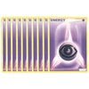 Pokemon Cards - LOT OF 10 PSYCHIC ENERGY Cards (purple)
