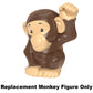 Fisher-Price Replacement Part Little People Go Wild Safari Guide Playset GNM37 - Replacement Brown Monkey Figure