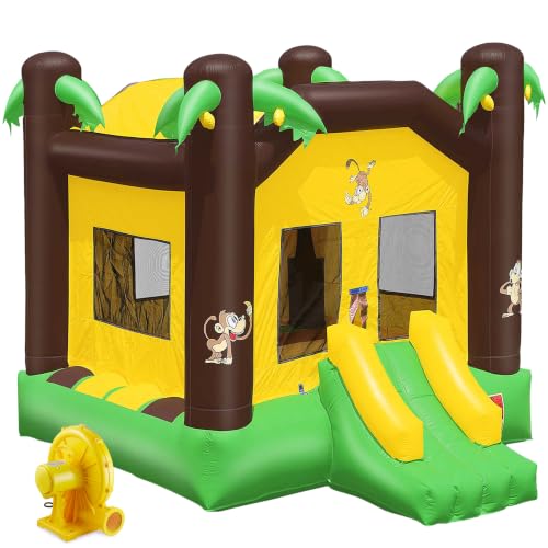 Inflatable HQ Commercial Grade Jungle Bounce House 100% PVC with Blower
